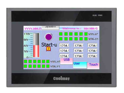 PLC/HMI COOLMAY - EX3G-8043H-24MT (ALL IN ONE) COOLMAY