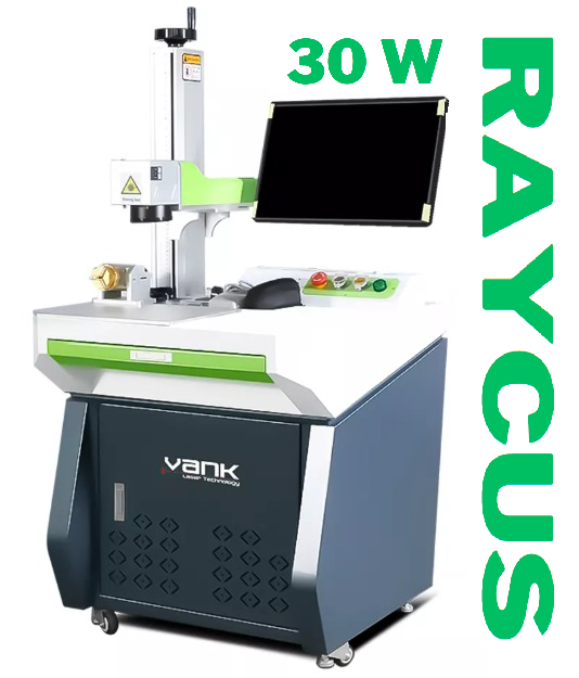 MÁQUINA DE MARCADO LÁSER DE FIBRA DE 30W DE ESCRITORIO VANK LASER