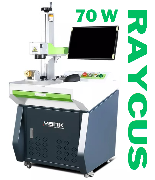 MÁQUINA DE MARCADO LÁSER DE FIBRA DE 70W DE ESCRITOTIO VANK LASER